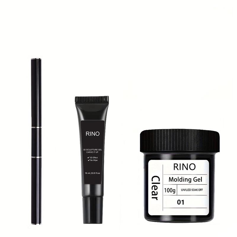 Gel s velkou kapacitou, protiskluzový, 3D tvarovací, pro lepení diamantů a styling, bezoplachový, proti práškovému otěru