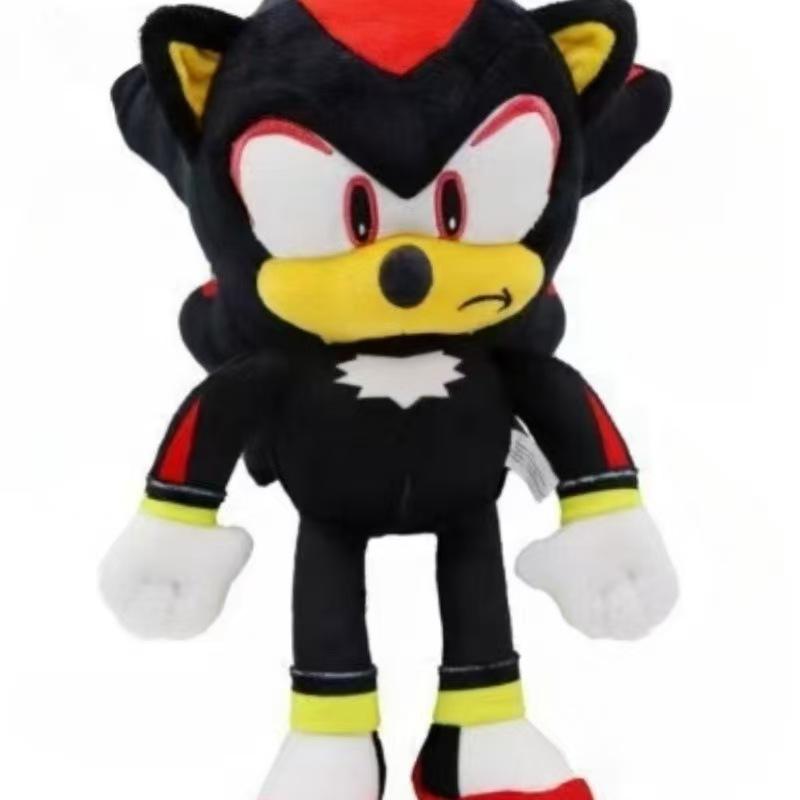 NEW 30CM Super Sonic Plush Toy The Hedgehog Amy Rose Knuckles Tails Cute Cartoon Soft Stuffed Doll Birthday Gift For Children