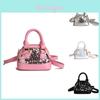 Girls Sequin Shoulder Handbag With Pu Material For Daily Casual And Kid Use