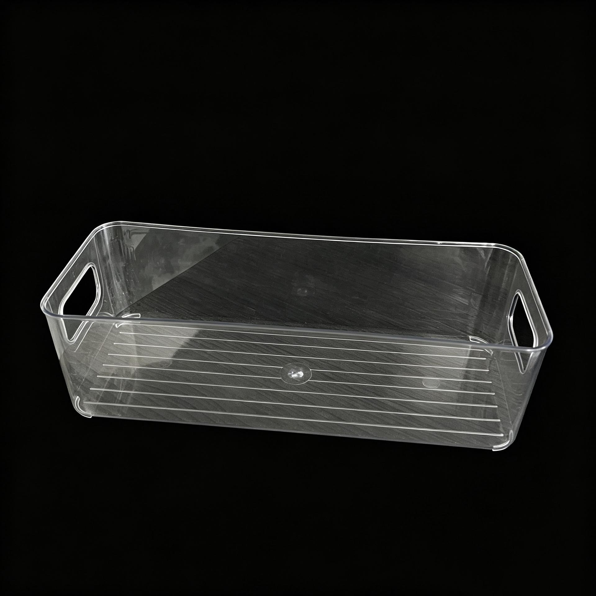 Transparent Food-Grade PET Refrigerator Drawer Organizer Box