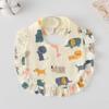 Ruffle Baby Drool Bibs: Pure Cotton Printed Lace Bibs