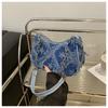 Decorative Buckle Detailing, Stitching, Chain Strap Shoulder Bag, Women's Decorative Buckle Shoulder Bag, Street Fashion Hobo Bag