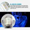 New 4Pcs Round Marine Boat LED Stern Light Blue Cabin Deck Courtesy Light Waterproof