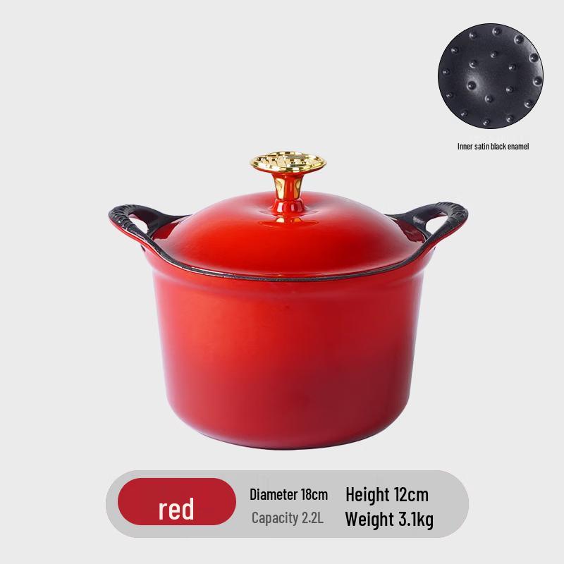 ZISIZ Enamel Multi-function Stew Pot
