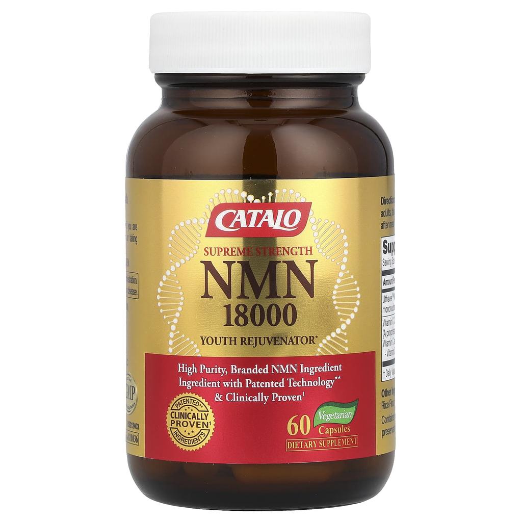 CATALO, NMN 18000 Youth Rejuvenator, Supreme Strength, 60 capsules