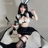 Xianyi Sexy Lingerie Patent Leather Sexy One-piece Bunny Uniform Temptation Two-dimensional Cos Flirting Maid Outfit 659