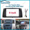 9 Inch Car Radio Fascia For Toyota Allex Corolla (E120) 2000-2007 Android MP5 GPS Player Panel Frame 2 Din Head Unit Dash Cover