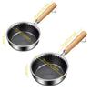 Stainless Steel Hot Oil Splashing Pot Non-Stick Pancake Skillet Omelette Pan  Outdoor Camping