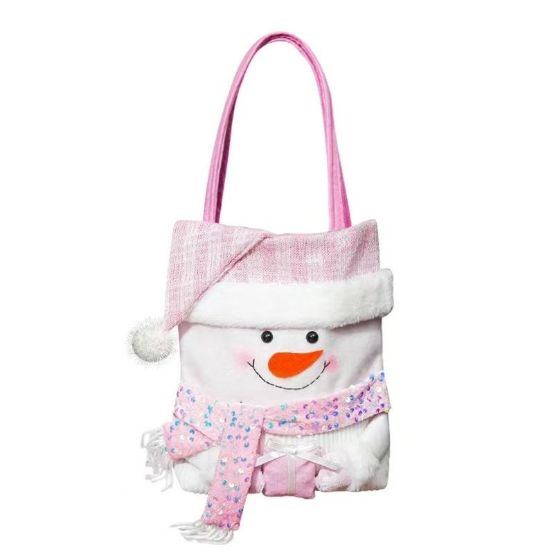 

Holiday Gift Bag Christmas Candy Bag Cartoon Doll Christmas Eve Apples Bag For Home Party Festival Celebrations