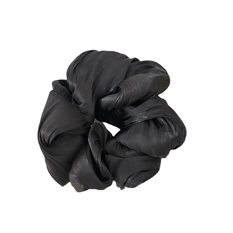 2025 Fashion Summer New Style Women Silk Satin Scrunchies Korean Ladies Girls Elastics Hair Band Ponytail Hold Hair Accessories