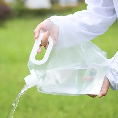 5/10L Bolsa de Água Portátil Balde Dobrável Recipiente de Água Jarro Garrafa Bolsa Viagem Ao Ar Livre Camping com Alça Suprimentos de Camping