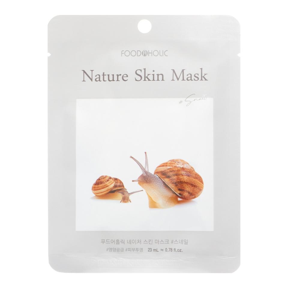 

FOODAHOLIC NATURE SKIN MASK #SNAIL Тканевая маска для лица с муцином улитки