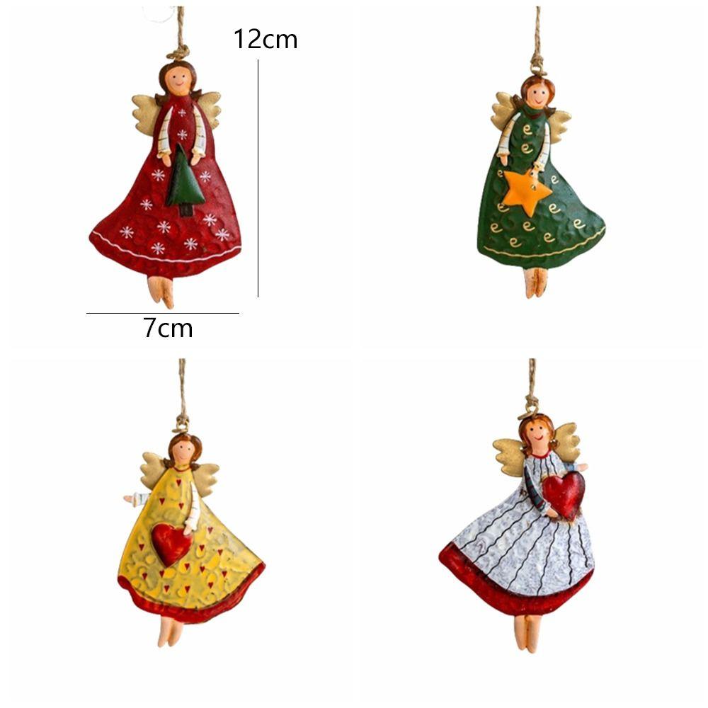 Cartoon Christmas Angel Girl Pendant Paintings Christmas Tree Decoration  Holiday Supplies