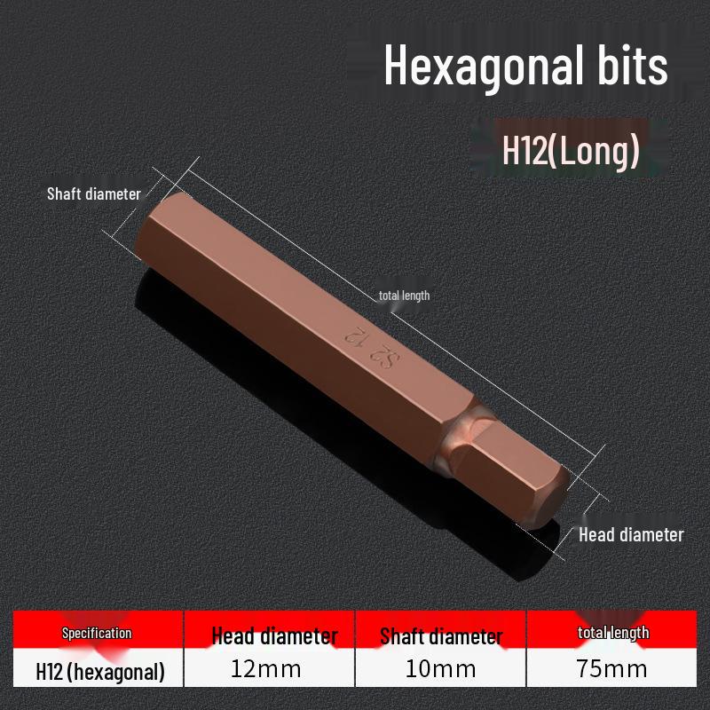 Hexagonal T30 Internal 6-Spline, 12-Point Star Key Socket M10 Tool, T40 Auto Repair.