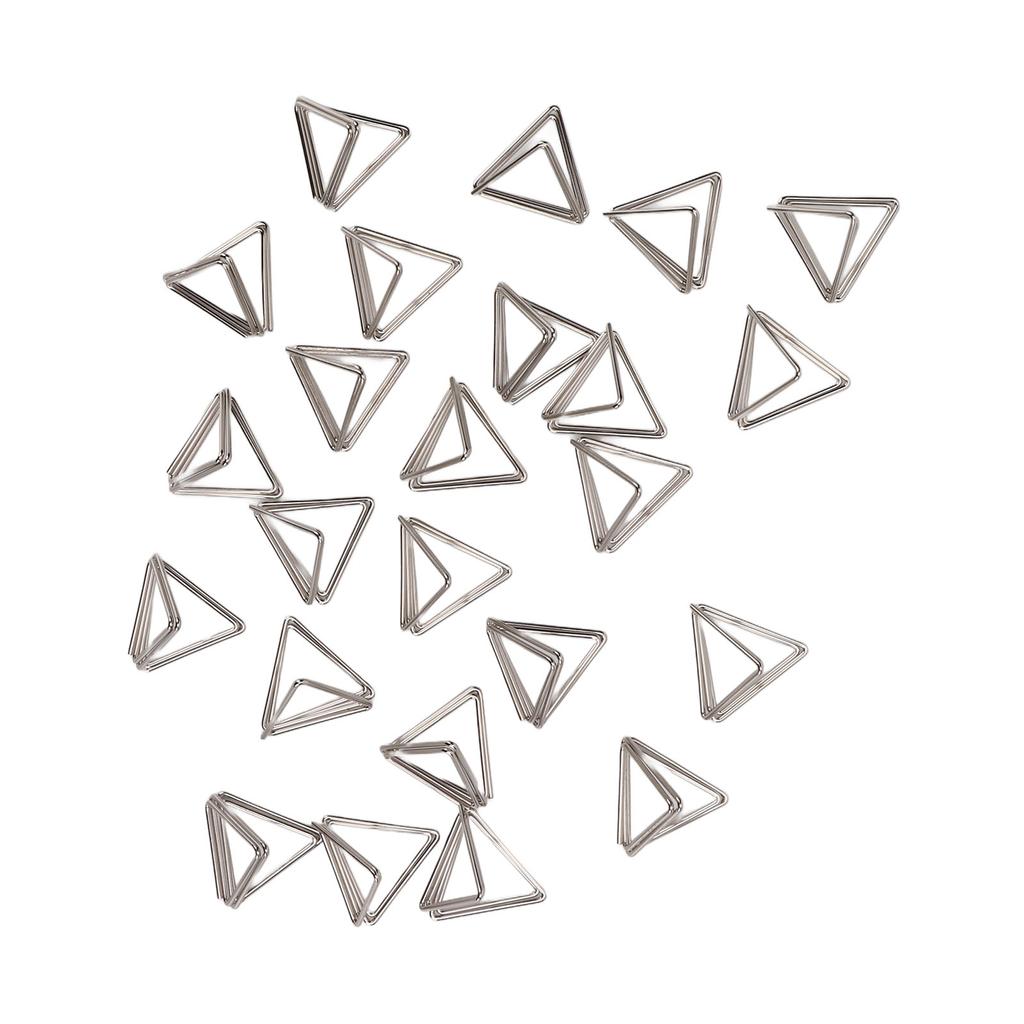 24 Pcs Card Clip Holder Triangular Simple Stylish Lightweight Portable Card Clips for Office File