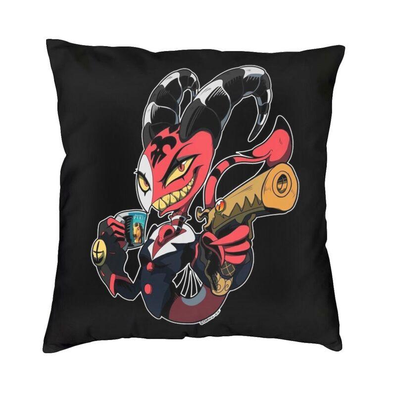 Funny Cartoon Comics Tv Helluva Boss Throw Pillow Case Decoration Custom Square Cushion Cover 40X40 Pillowcover For Living Room