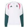 Men's Real Madrid Jackets Men's White/Wealth Green Stand Collar Moderate