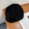 Color Solid Corduroy Beret Cap With Sun Protection Warmth For Adult Fashion Gift