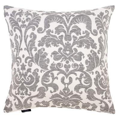 Merry Night Cushion Cover Gray 45 X 45 Cm Zipper Type Glossy Damask Pattern Modern Room Washable "Deco" Approx. Japanese/Western MNS641277-05