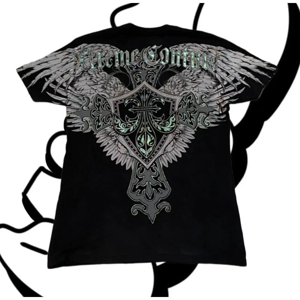 Summer Fashionable Trend Skull Graphic Men's Vintage Streetwear Round Neck T-shirt Outdoor Casual Plus Size Tees Top Women Clothing