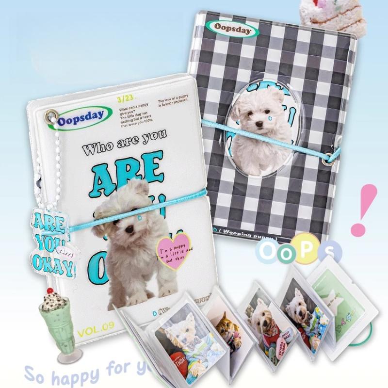 Kawaii Accordion Card Album Adorable Ice Cream PVC Photocard Album for 3 Inch Kpop Photo Japan Style Card Collection Books 2025