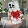Süße Rote Herzen Klare Handyhülle für Xiaomi 15T Pro 14T Pro 12T 14 13T 11 Lite 4G 5G Poco X7 F7 F6 X6 X5 F5 Pro Schutzhülle