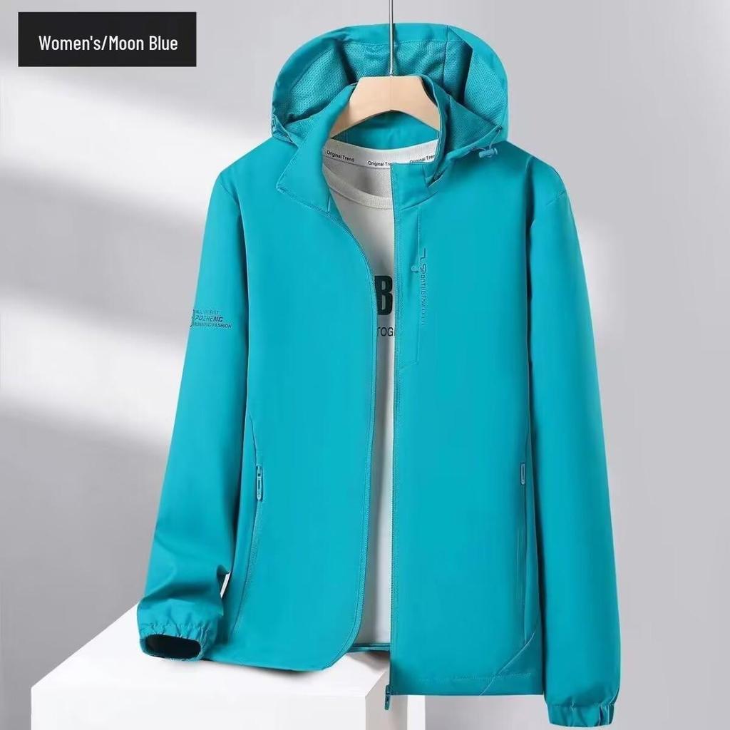 Herren- & Damen-Wasserdichte Sport-Windjacke mit abnehmbarer Kapuze - Frühlings-/Herbstjacke