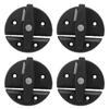 4 Sets Boat Cabinet Twist Latch Reinforced Nylon 59mm Round Turn Button Lock for Yacht RV Door Cabinet Hatch