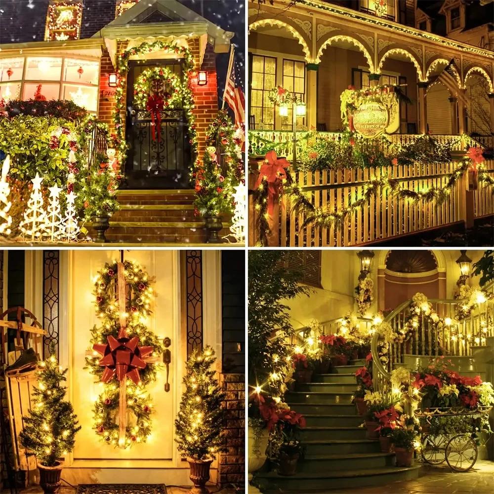 50/100 LEDs Solar Powered Fairy Lights, 8 Modes Waterproof LED String Lights for Garden Wedding Christmas Outdoor Decor