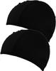 2-Piece Set, Sweat Absorbent, Quick Drying, Bicycle, Motorcycle, Helmet Inner Cap, Stain Resistant, Beanie Cap, Headphone Cap, BK