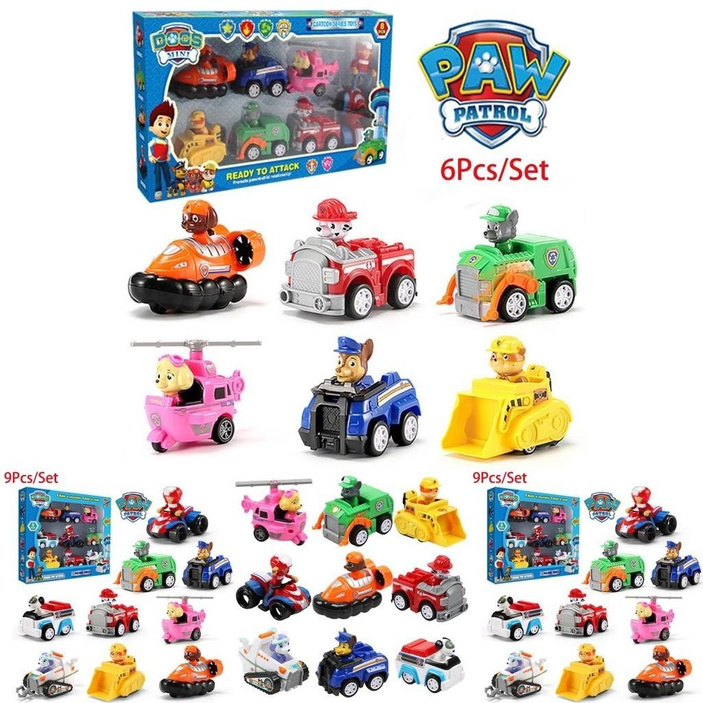 Authentic Paw Patrol Vehicles Set For Kids With Pull Back Action Perfect For Collections