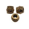 Vintage Floral Pattern Cylinder Beads Antique Style Large Hole Spacers For DIY