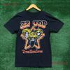 ZZ Top Tres Hombres Rockband T-shirt Maat Klein vintage Gewassen Uitgerekt heren designer kleding Ademend mode Veelzijdig
