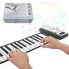 61 Keys Roll Up Piano Keyboard Portable Soft Silicone Electronic Piano with Built-in Speaker LCD