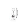 2/3/4Cm Diameter Disco Ball Keychains 2024  European Cup Theme Party Bar Decoration Bag Car Ornaments Fans Souvenir