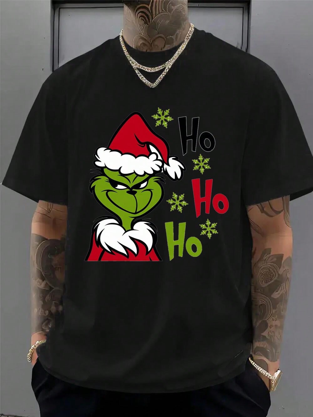 [Christmas T-Shirt]Merry Christmas Grinchs HO HO T-Shirt,Merry Christmas Holiday T-Shirt S разноцветный