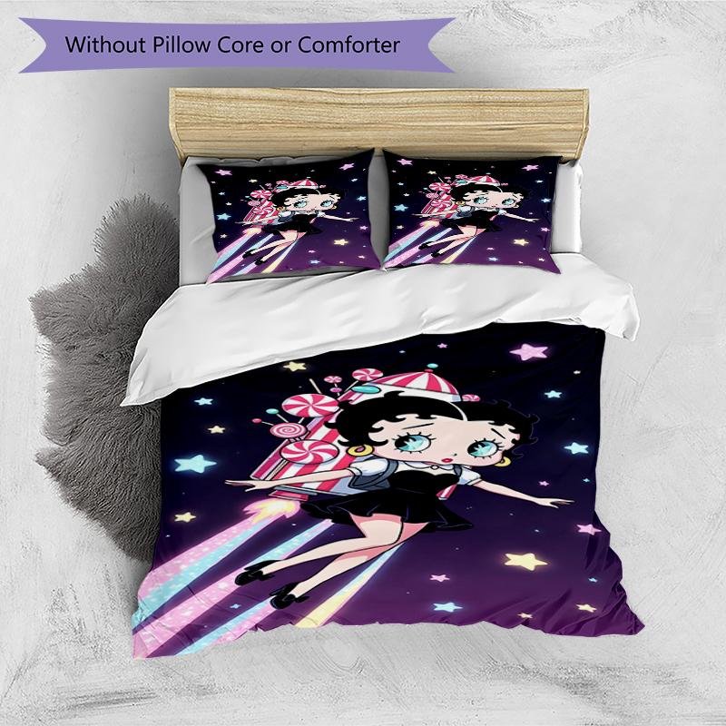 3pcs Duvet Cover Set (1*Duvet Cover + 2*Pillowcase, Without Core),doll Print Bedding Set, Bedroom Decor, All‑Season, Birthday Gift