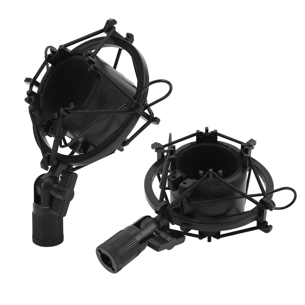 Microphone Shock Mount Holder Plastic Mic Anti Vibration Clip 47‑57mm for Live Streaming Recording Studio