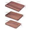 Walnut Service Plate Square Decoration Fruit Food Dessert Plate Tray Wooden BBQ Plate