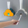Toothpaste Dispenser Toothbrush Holder Easy To Use Space Saving Wall Mount Squeezer for