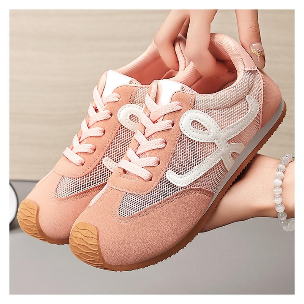 Buty damskie, Uniwersalne buty codzienne, Modne płytkie buty treningowe w stylu niemieckim, Wygodne buty do biegania z miękką podeszwą, Oddychające buty z siateczki