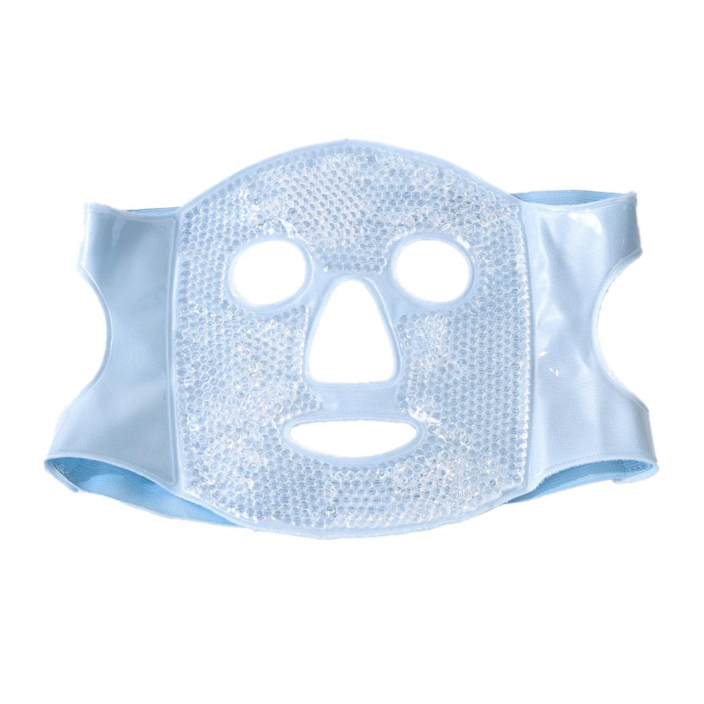Portable Ice Face Mask Reusable Cold Compress Ice Pack Flexible Puffy Eyes Face Relief Cooling Mask Gel Face Mask for Hot And Cold Therapy