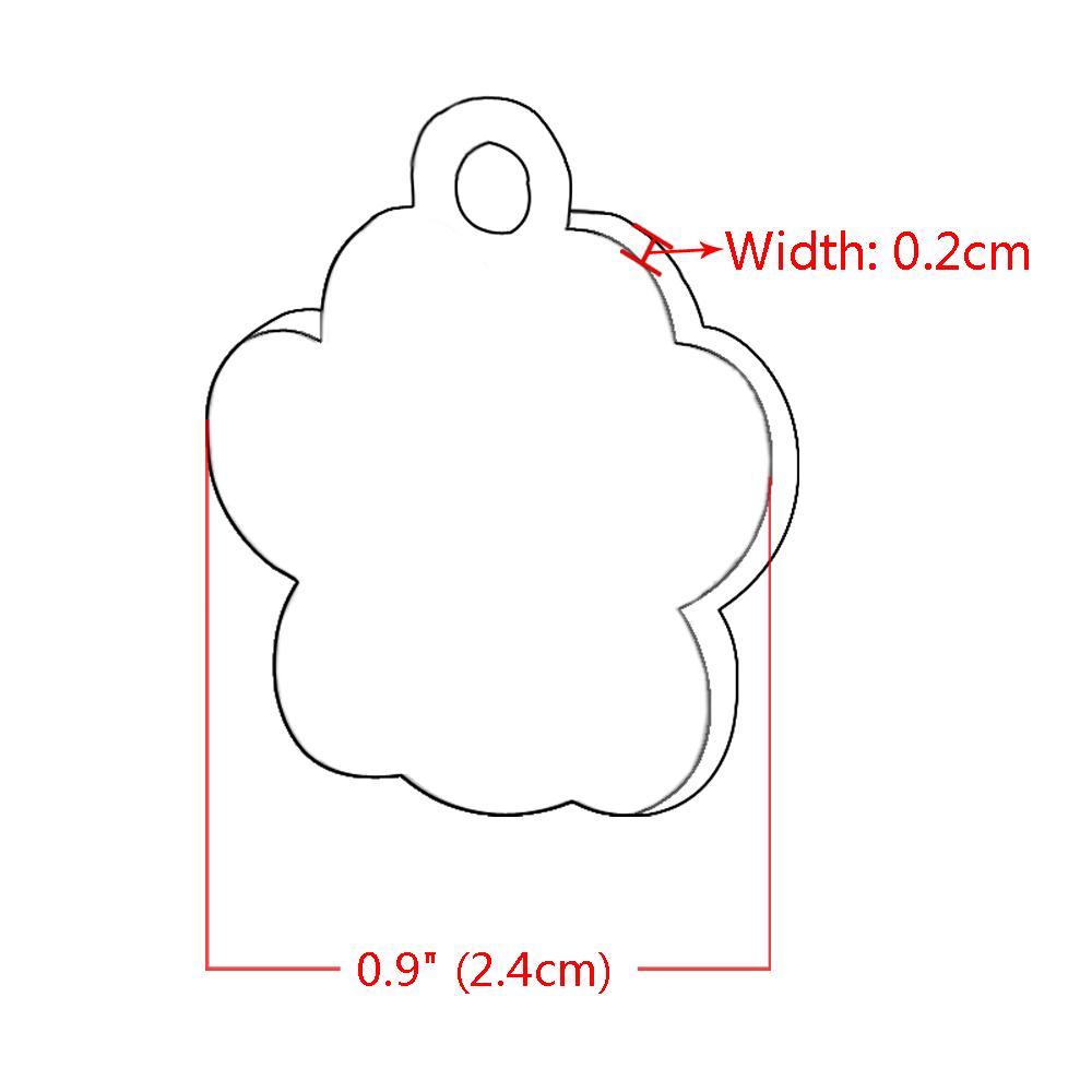 Medagliette Personalizzate per Cani Gatto Cucciolo ID Nome Collare Targhetta Ciondolo Accessori per Animali Osso/Zampa Glitter