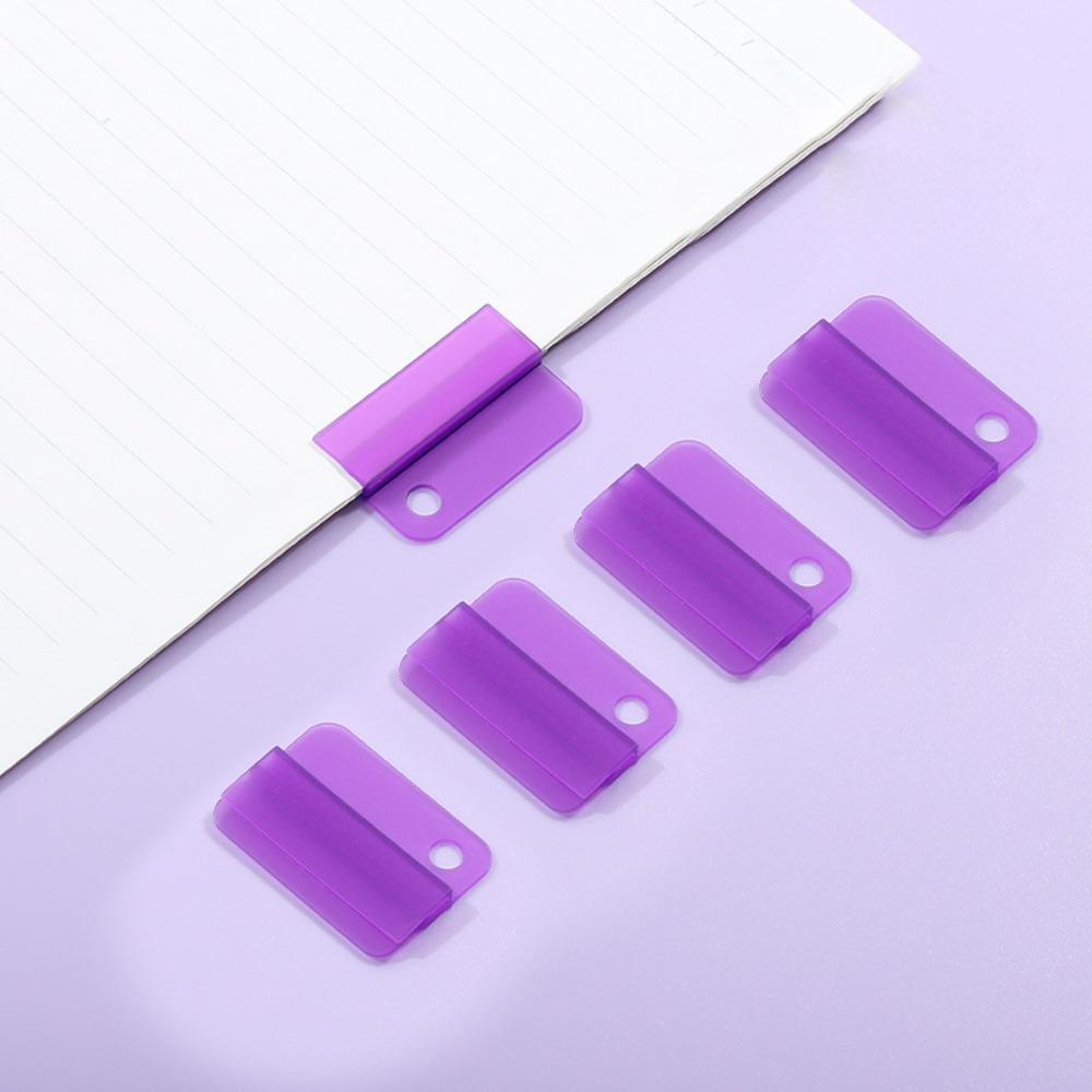 Plastic Index Clip Candy Color Multi-function Bookmark Clip Transparent File Classification File Classification Clamp