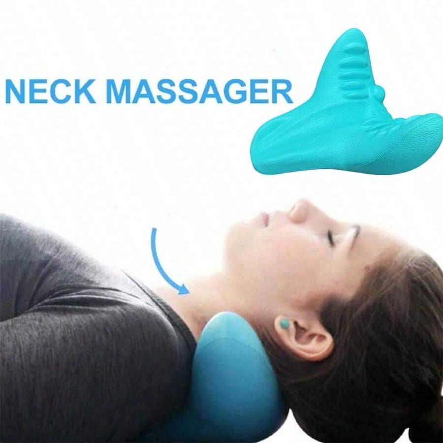 1pc Neck Massager Deep Kneading Relaxation Massager, Portable For Home And Travel