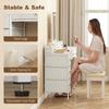 Multi-Storage Elegant Dressing Table, with LED Mirror - White