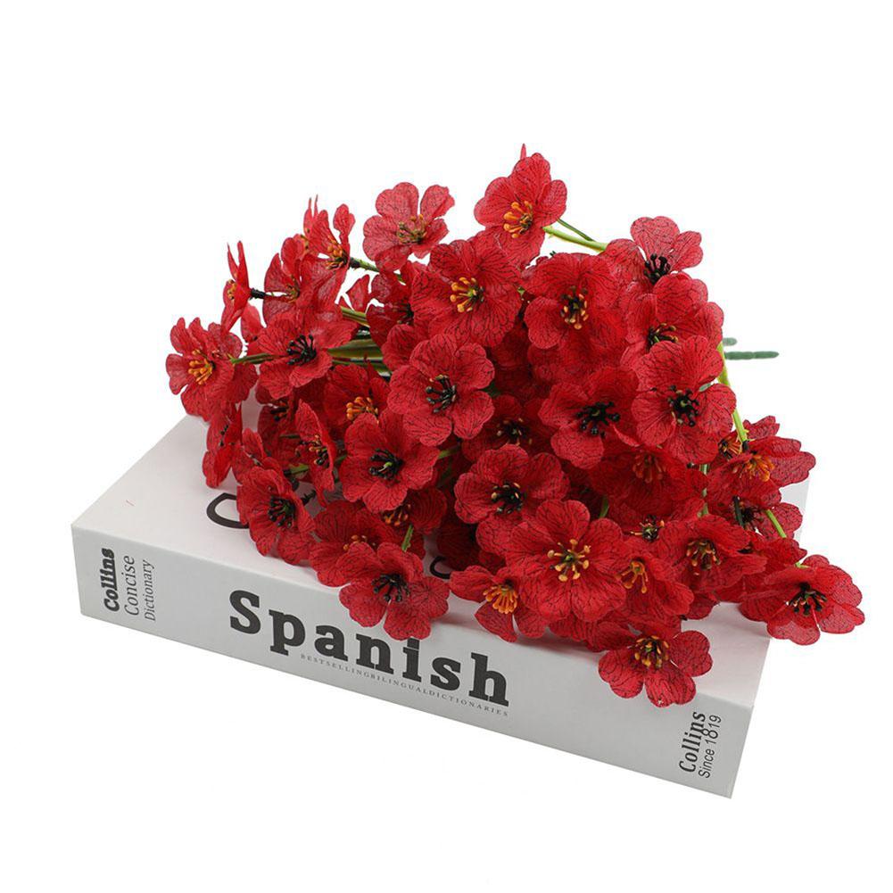1 Bunch Domácí Venkovní Umělé Květiny Falešné Květiny