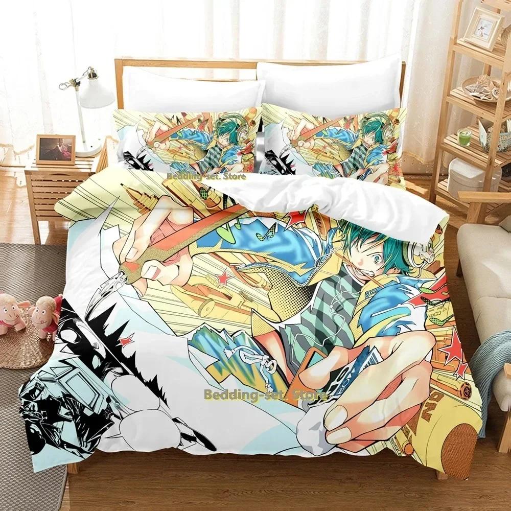 2024 Bakuman Bedding Set Single Twin Full Queen King Size Bed Set Adult Kid Bedroom Duvetcover Sets 3D Print Anime Bed Sheet Set