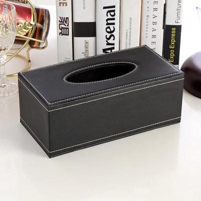 Nordic Style Luxury Leather Tissue Box Living Room Coffee Table Napkin Holder Creative Home Car Dining Room Commercial Paper Box