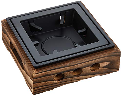 Mine Aluminum Folk-Style Stove, Burnt Cedar, Large, M10-777